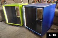 12U Rack Units in Blue and Green